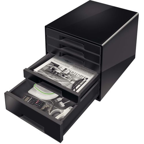 Cube De Bureau 5 Tiroirs Noir