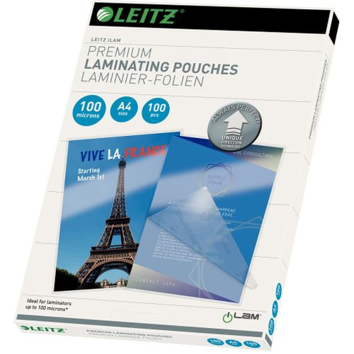 Pochettes De Plastification Ilam 100 Microns A4 100 PCs