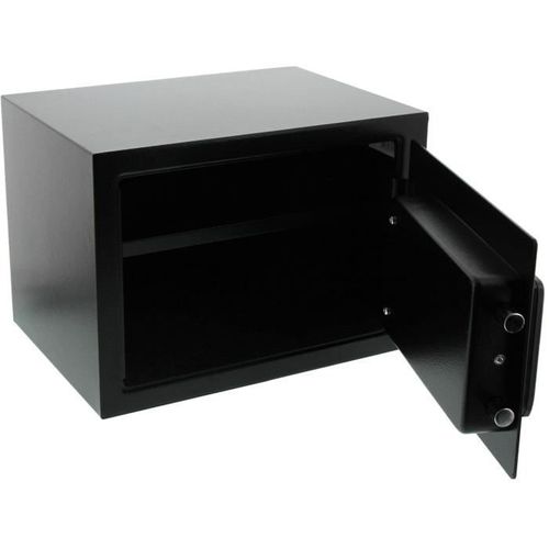 Coffre Fort Favor S5 E - Serrure Double Panneton - 22 L - Noir