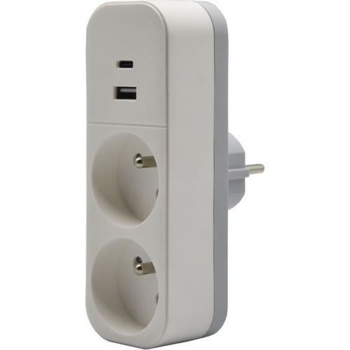 Biplite - 2p 16a - Avec USB-a Et USB-c, Conforme Nf