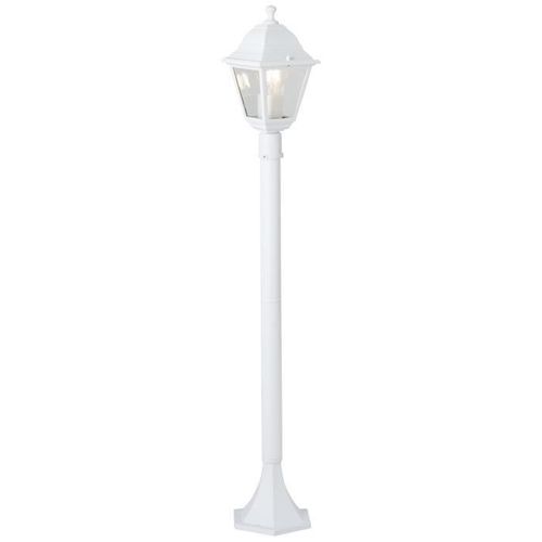 Lampadaire Extérieur - Nissie - Blanc - Métal/verre - 1xe27 60w - Ip44