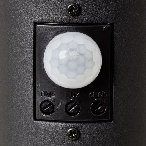 Potelet Extérieur Avec Détecteur De Mouvement Dody E27 - Noir - Certification Ip44