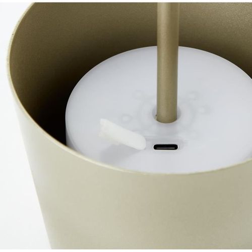Lampe à Poser D'extérieur - Kaami - Rechargeable - Or Mat - LED - 2w - 310lm - 3000k - Dim - USB - 3