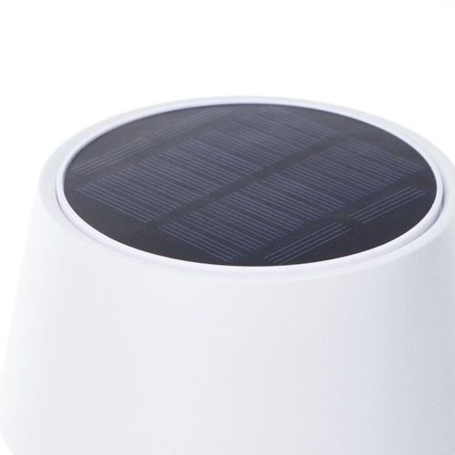 Lampe De Table D'extérieur - Picco - LED Et Solaire - Métal Et Plastique - 5 W - Blanc