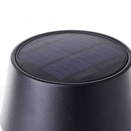 Lampe De Table D'extérieur - Picco - LED Et Solaire - Métal Et Plastique - 5 W - Noir Dépoli