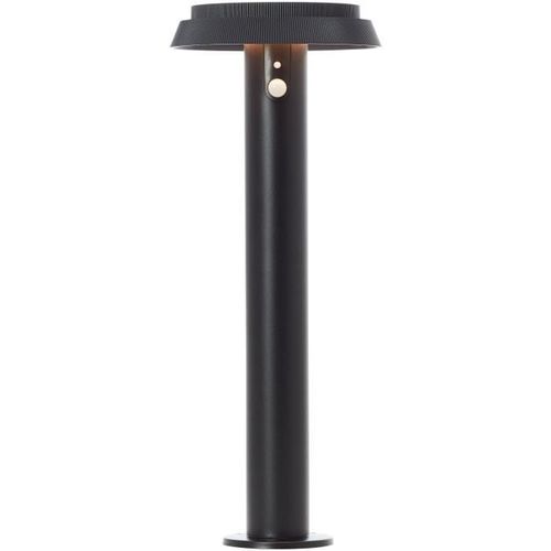 Borne Extérieure - Alvero - LED Et Solaire - Dtecteur De Mouvement - Métal Et Plastique - 4 W - Noir
