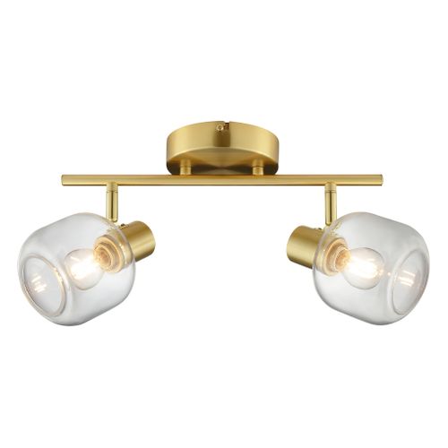 Spot 2 têtes LINDSET Doré