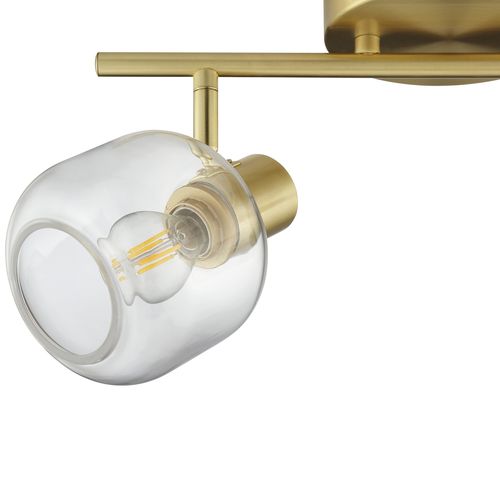 Spot 2 têtes LINDSET Doré
