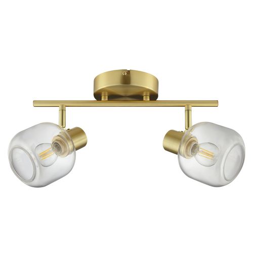 Spot 2 têtes LINDSET Doré