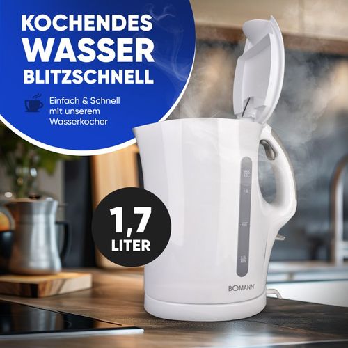 Bouilloire 1,7l 2200w Blanche  Wk6079cb-blanc