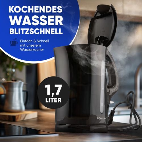 Bouilloire 1,7l 2200w Noir  Wk6079cb-noir