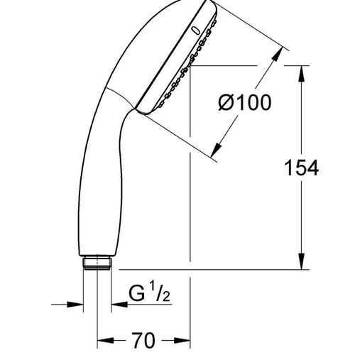 Pommeau De Douche Grohe Quickfix Vitalio Start Go 100