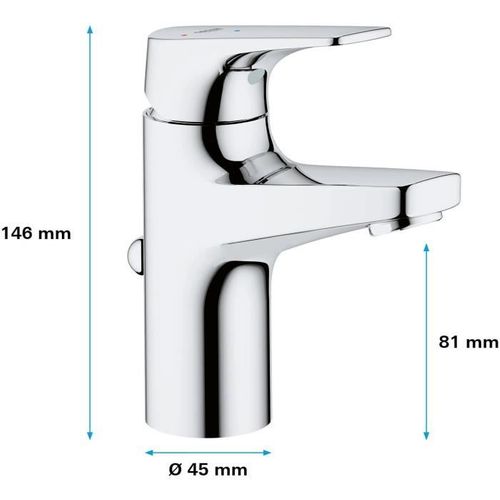 Mitigeur Lavabo Grohe Quickfix Start Flow Taille S