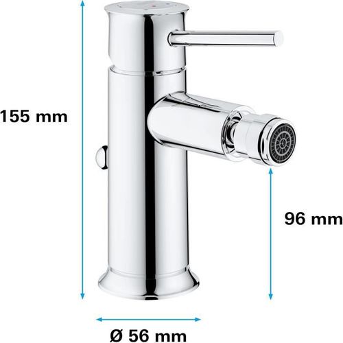 Mitigeur Monocommande Bidet Start Classic, Mousseur À Économique D'eau Orientable, Chromé, 23785000