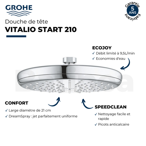 Douche De Tête Grohe Vitalio Start 210