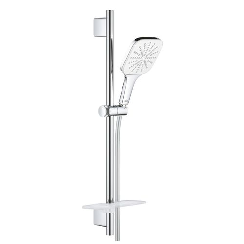 Pommeau De Douche Grohe Quickfix Vitalio Smartactive 130 3 Jets Avec Barre Et Tablette