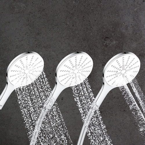 Pommeau De Douche Grohe Quickfix Vitalio Smartactive 150 3 Jets Avec Barre De Douche Et Tablette