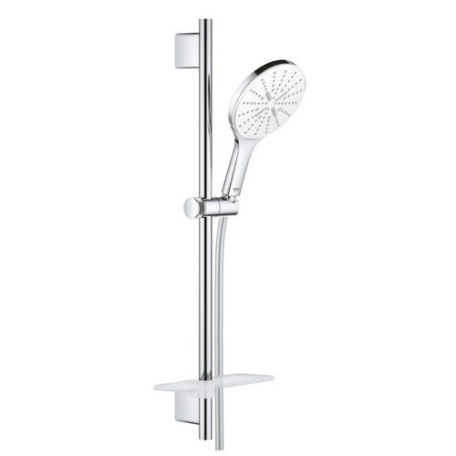 Pommeau De Douche Grohe Quickfix Vitalio Smartactive 150 3 Jets Avec Barre De Douche Et Tablette