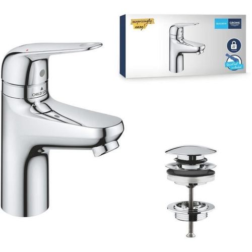 Mitigeur Monocommande - 24319001 - Lavabo Swift - Avec Sécurité Enfant - Taille S
