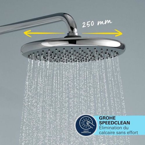 Colonne De Douche Avec Inverseur Manuel - Economie D'eau - Grohe Vitalio Start System 250 - Chromé