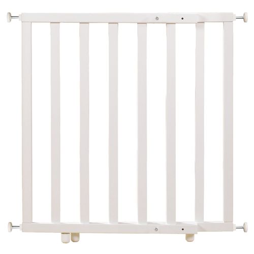 Barriere De Sécurité Pour Portes Et Escaliers En Bois Laqué Blanc - Fixation Sans Perçage