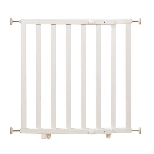 Barriere De Sécurité Pour Portes Et Escaliers En Bois Laqué Blanc - Fixation Sans Perçage