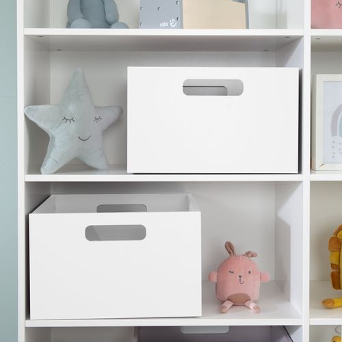 Casier En Bois Pour Chambre D'enfant - Boîte De Rangement Pour Les Jouets - Blanc