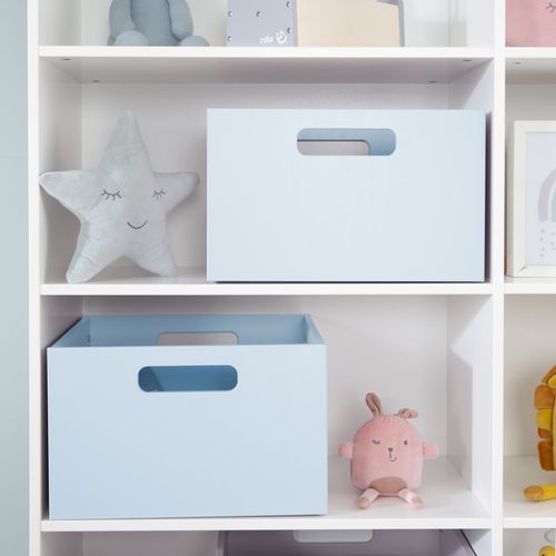 Casier En Bois Pour Chambre D'enfant - Boîte De Rangement Pour Les Jouets - Bleu