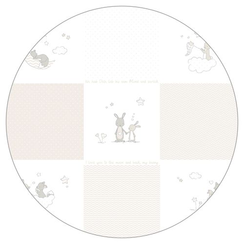 Parc Bébé Hexagonal Fox And Bunny En Bois Blanc
