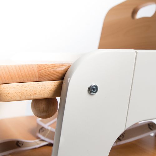 Chaise Haute Évolutive Kid Up - Qui Grandit Avec L'enfant - Blanc/naturel