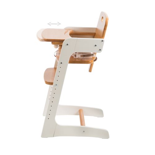 Chaise Haute Évolutive Kid Up - Qui Grandit Avec L'enfant - Blanc/naturel