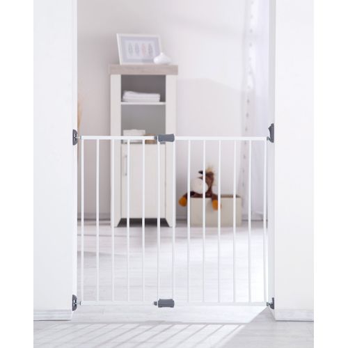 Barriere De Sécurité Bébé Pour Porte Et Escalier En Métal Blanc - Easy Step