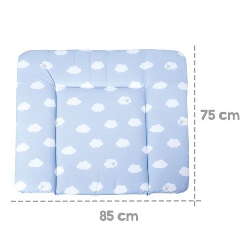 Matelas à Langer Kleine Wolke Blau - 85x75 - Revêtu De Pu