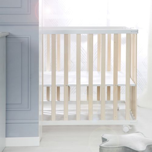 Parc Pliant 75x100 - Grille De Jeu Peu Encombrante Incl. Rouleaux - Bicolore