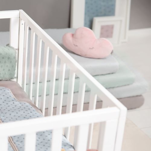 Drap Housse Extensible Lil Planet Pour Matelas De Berceau 40x90 à 45x90 Cm - Gris Argenté