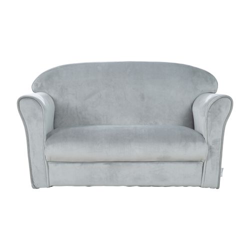 Canapé Enfant Lil Sofa Avec Accoudoirs - Rembourré De Velours Gris