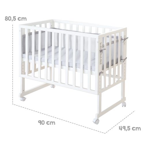 Berceau Cododo 3en1 'roba Style Gris' Avec Barrière