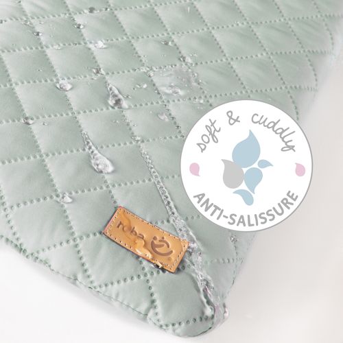 Roba Parc Bébé 75x100 + Tapis Roba Style - Vert Givré