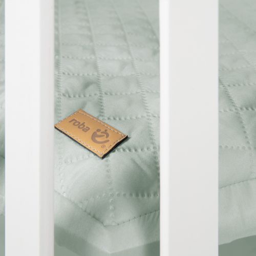 Parc Bébé Hexagonal + Tapis Roba Style Frosty Green - Bois Blanc