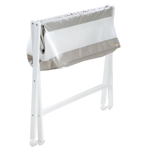 Berceau Cododo Mobile Et Pliant Avec Matelas 45 X 90 - Blanc Et Gris