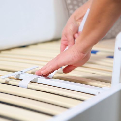 Barrière De Lit Bébé Et Enfant Klipp-klapp - 100 Cm - Antichute Et Rabattable - Gris