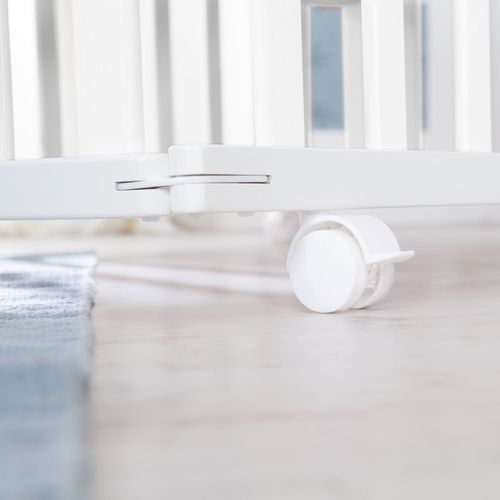 Parc Bébé 75x100 Pliant Avec Roulettes - Blanc