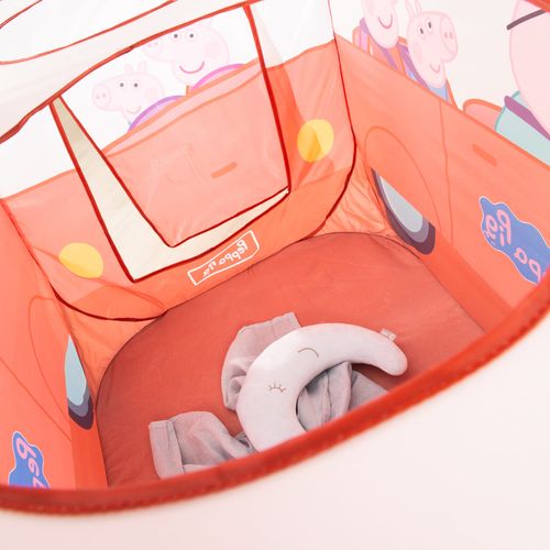 Tente De Jeu Pour Enfant Peppa Pig - Tente Pop Up En Forme De Voiture - Rouge - Blanc