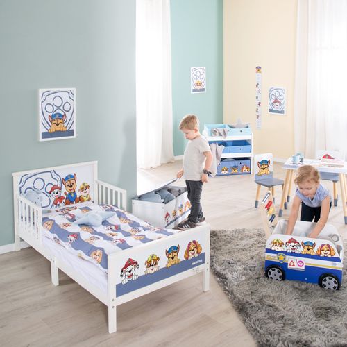 Parure De Lit Bébé Paw Patrol 100 X 135 Cm - 2 Pièces - Motif Chien - Bleu-gris