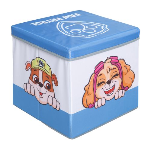 Tabouret Cube Bleu Pour Enfant Avec Rangement - Pat'patrouille