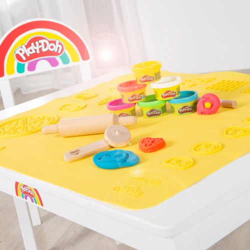 6 Pots De Pâte à Modeler + Table Et Chaise + Tapis Et Accessoire - Pour Enfants Dès 3 X Play-doh