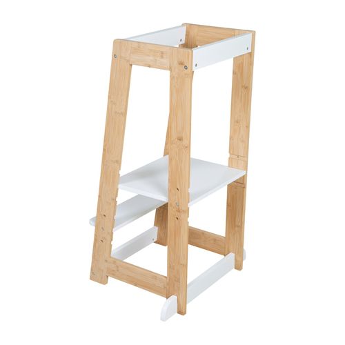 Tour D'apprentissage Évolutive En Bambou Fsc® - Blanc / Naturel