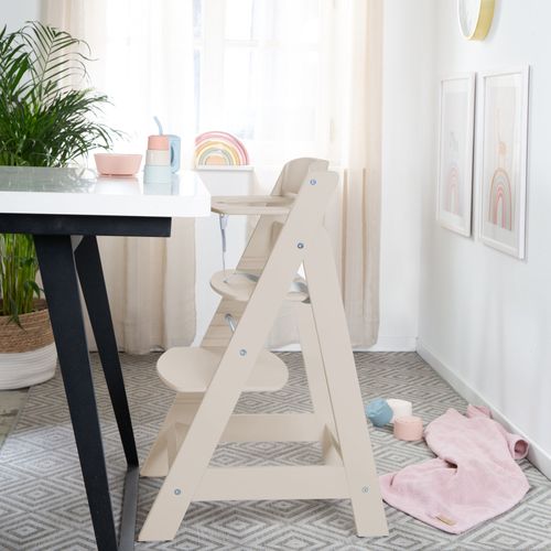 Chaise Haute Évolutive Supportant Jusqu'à 70 Kg - Beige / Cashmere - Sit Up Flex