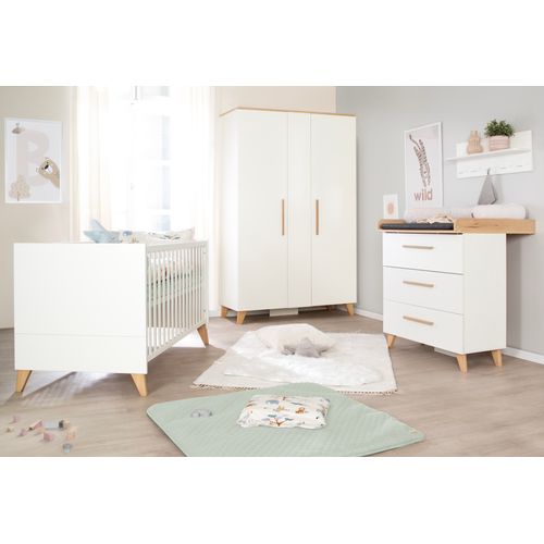 Armoire Enfant  Leon 2,5 Portes – Blanc / Chêne Clair