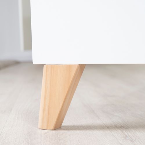 Armoire Enfant  Leon 2,5 Portes – Blanc / Chêne Clair